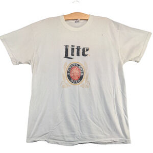 Jerzees HiDensi-T Women's Lite A Fine Pilsner Beer T-Shirt White XL Short Sleeve